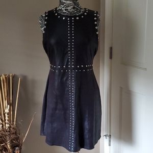 Liberty Garden vegan leather studded dress
